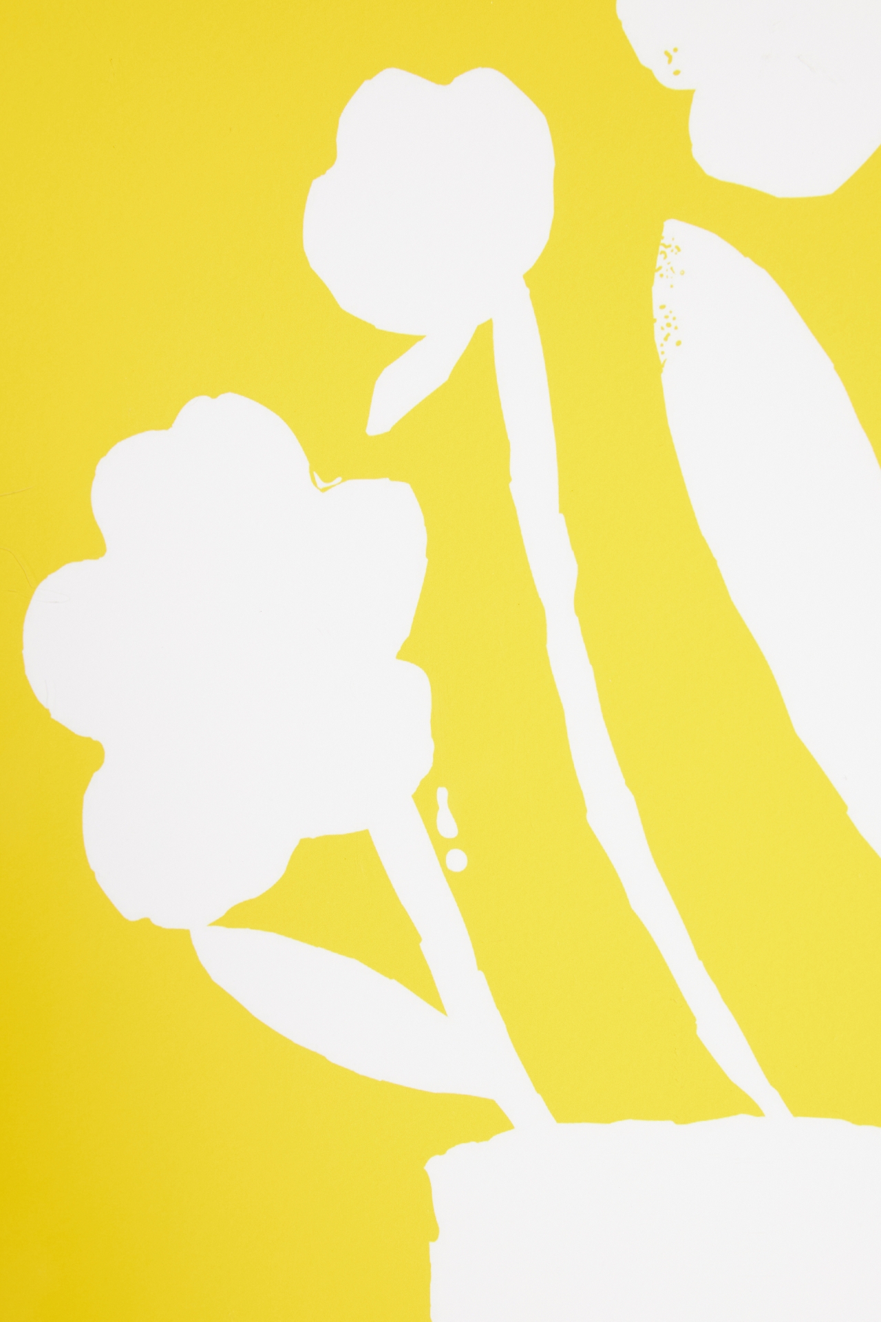 Yellow Flower Vase Wall Art