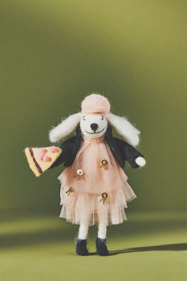 Jewelvon ジュエルボンベア　マイヤー織　ビンテージぬいぐるみの三英 Travel Poodle Ornament | AnthroHome