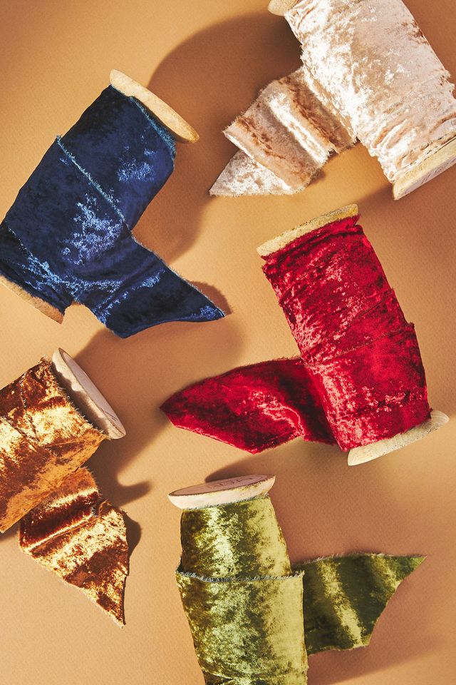 Vintage Fray Velvet Ribbon #2