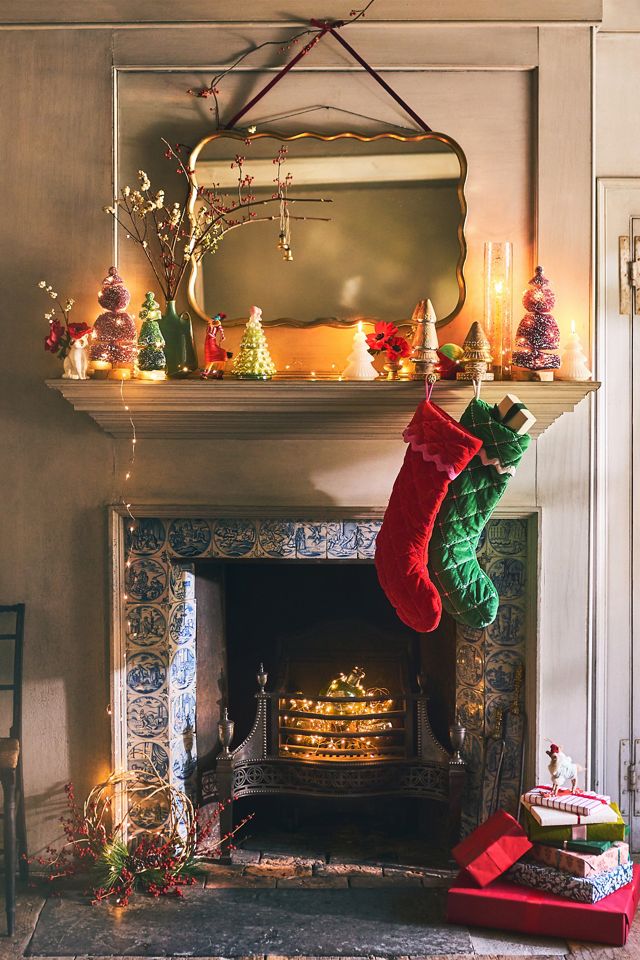 Ernestine Velvet Christmas Stocking #3