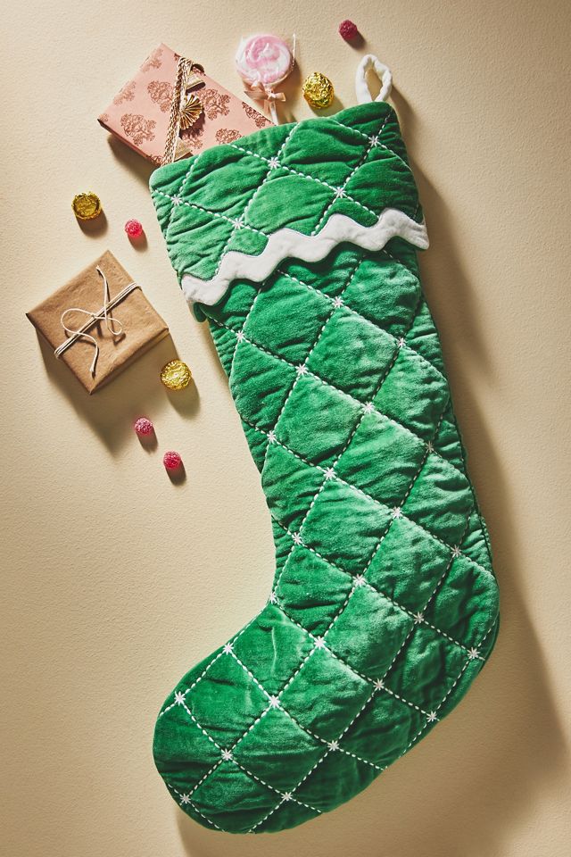 Ernestine Velvet Christmas Stocking #1