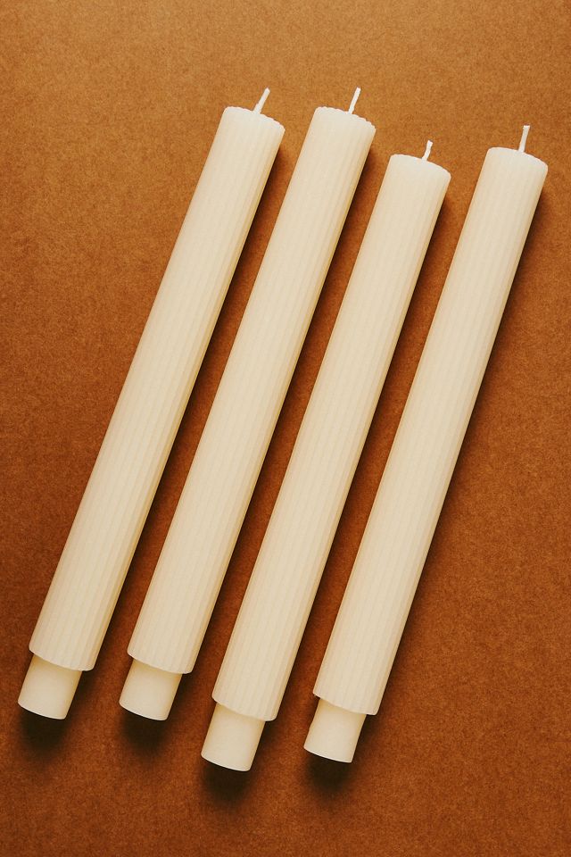 Fluted Taper Candles, Set of 4 #1