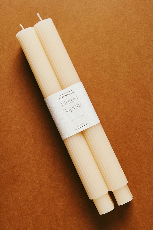 Fluted Taper Candles, Set of 4 #2