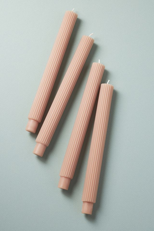 Fluted Taper Candles, Set of 4 #2