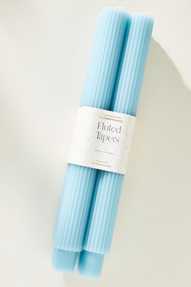 Fluted Taper Candles, Set of 4 #2