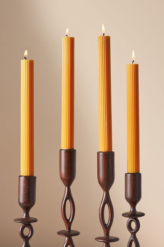 Fluted Taper Candles, Set of 4 #1