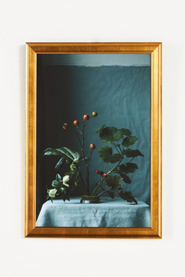 Artfully Walls Still Life With Rosehips Wall Art In Green