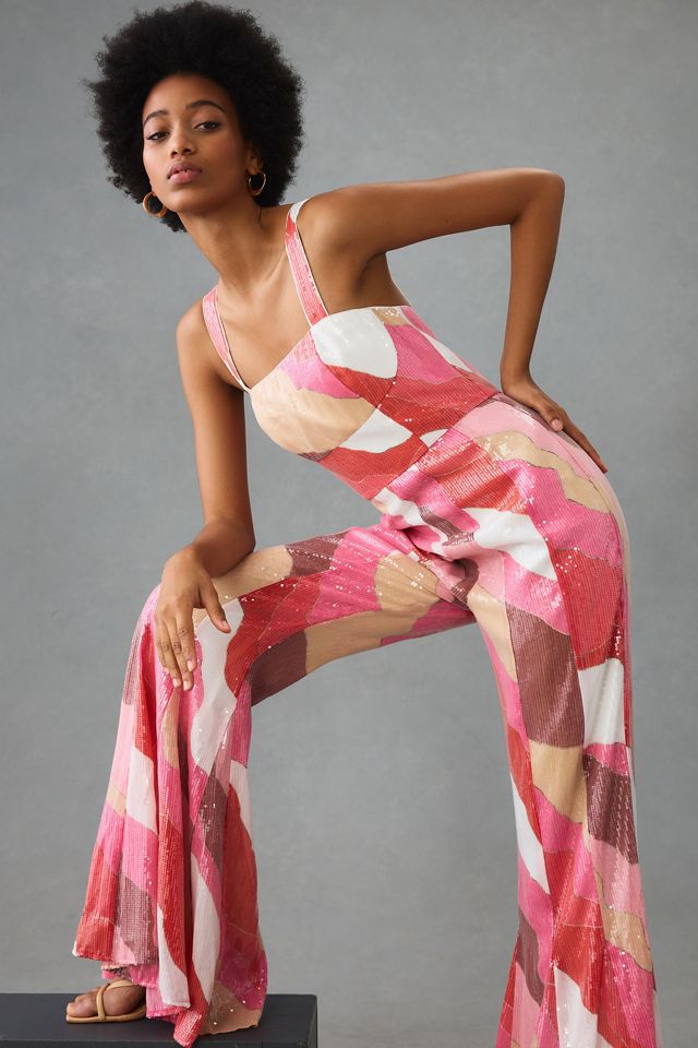 Hutch Sequin Flare Jumpsuit #3