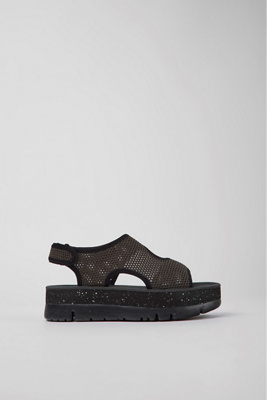 Shop Camper Oruga Up Mesh Sandals In Black