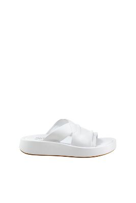Bueno Harper Slide Sandals In White