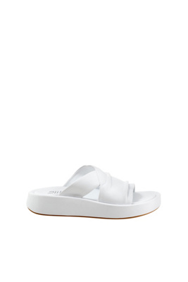 Bueno Harper Slide Sandals In White