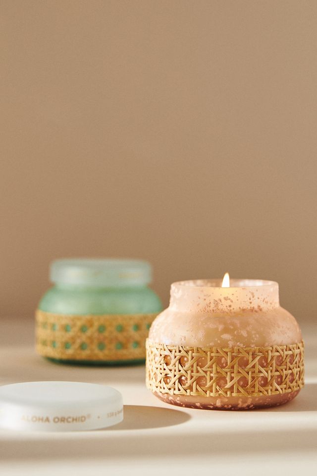 Capri Blue Aloha Orchid Rattan-Wrapped Jar Candle​ #1