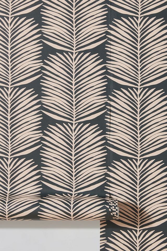 Mitchell Black Betty Palms Floral Wallpaper #2