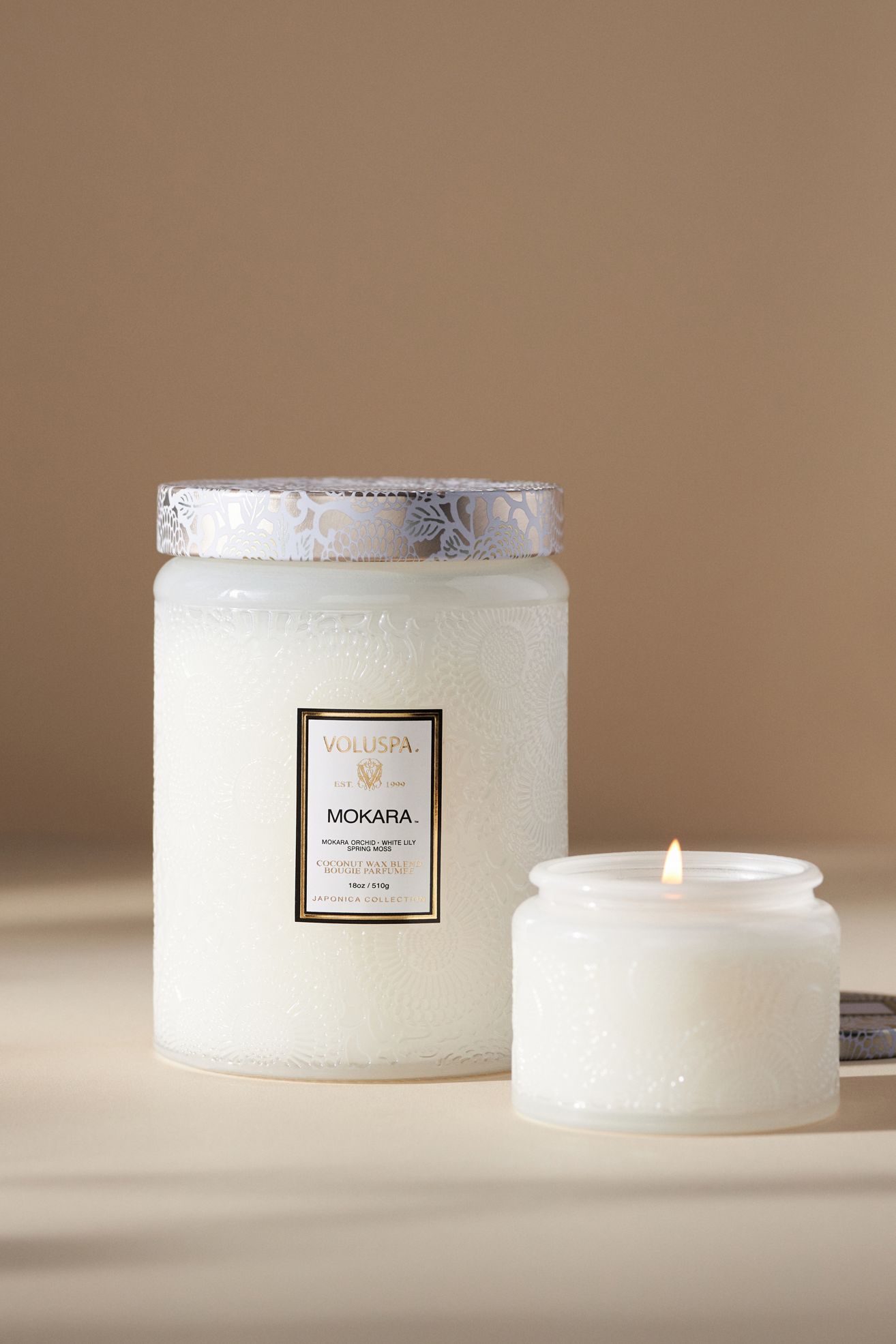 Voluspa Japonica Mokara Glass Jar Candle - Mokara, M
