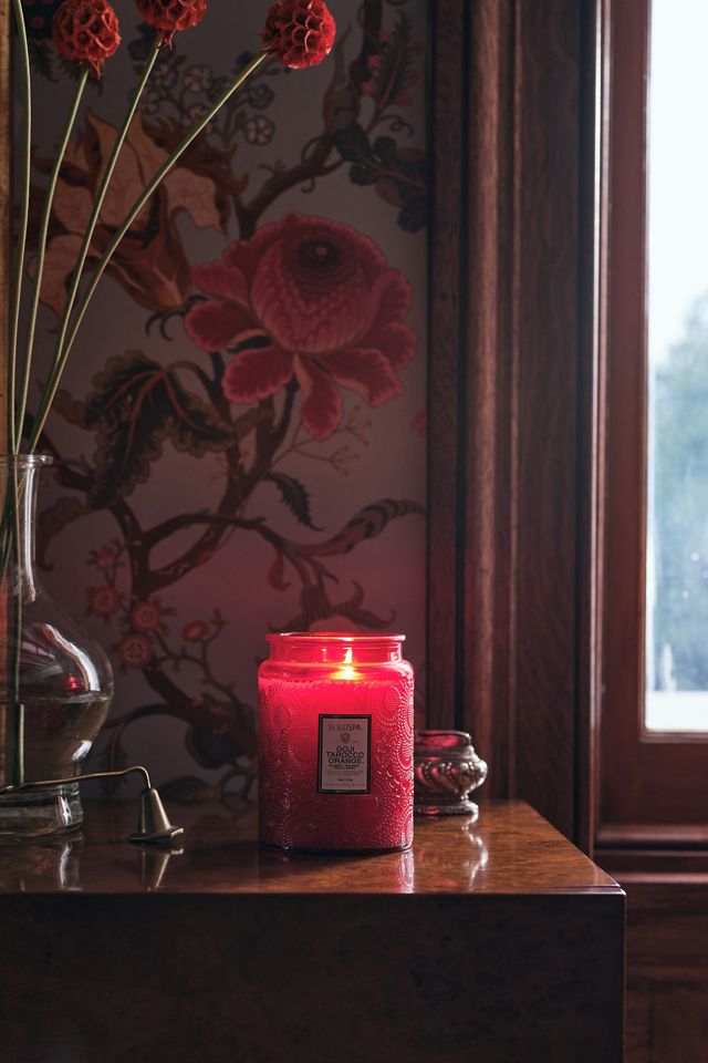 Voluspa Japonica Goji Tarocco Orange Glass Jar Candle #3