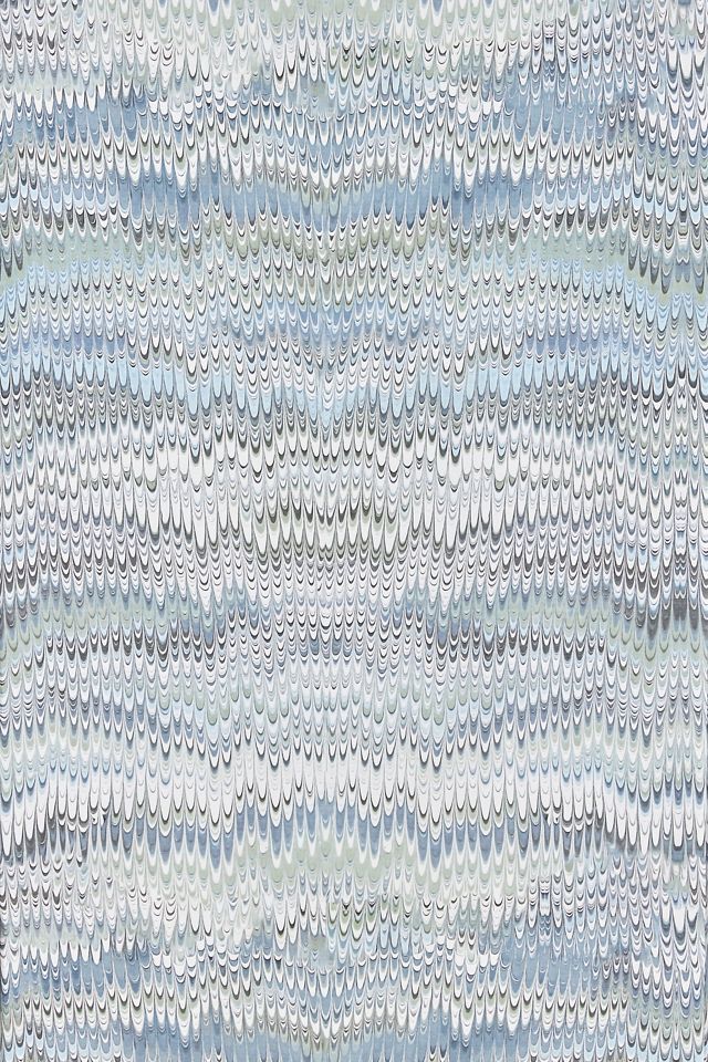 Mitchell Black Stonewashed Blue Abstract Wallpaper #1