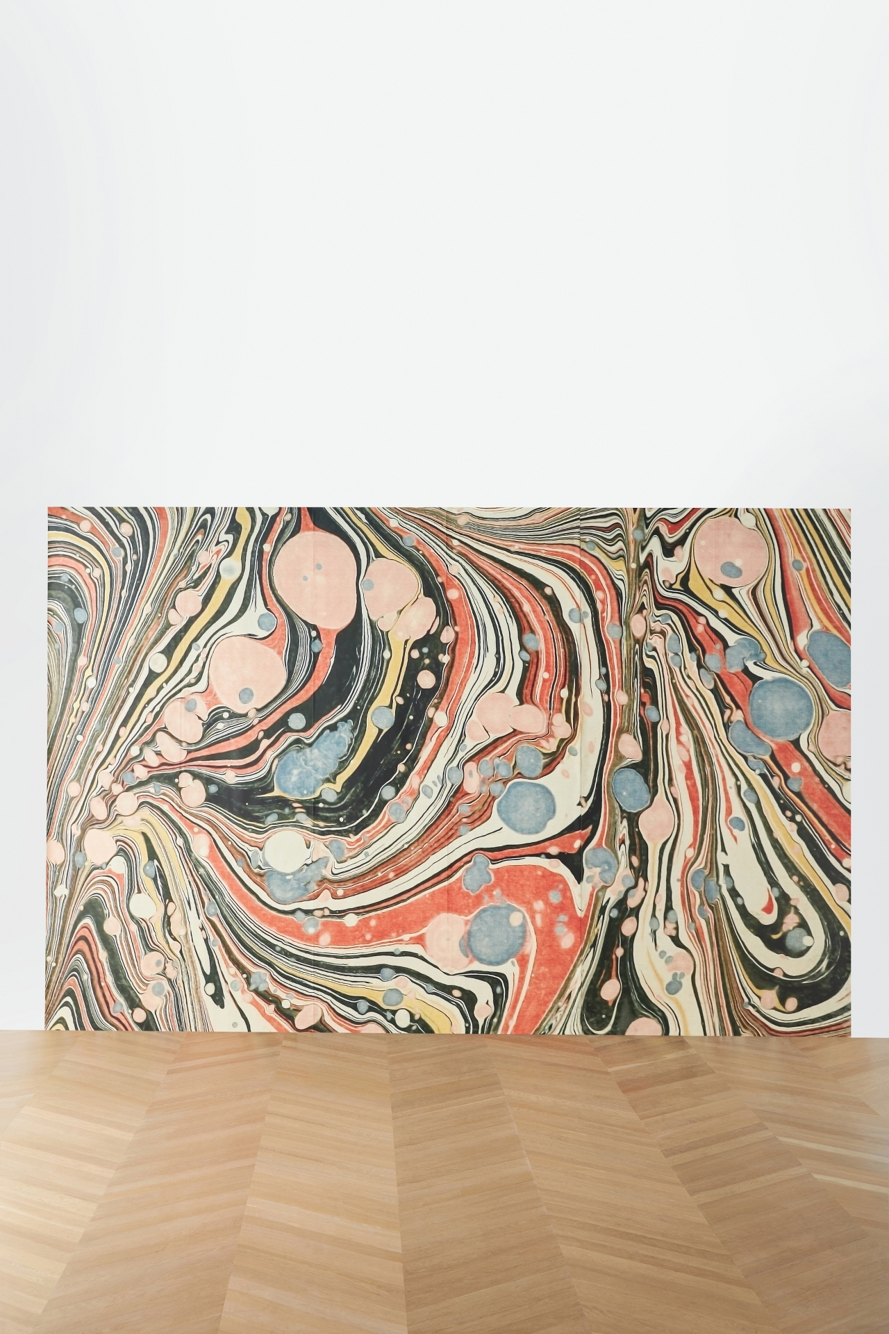 Mitchell Black Marble Mirage Mural