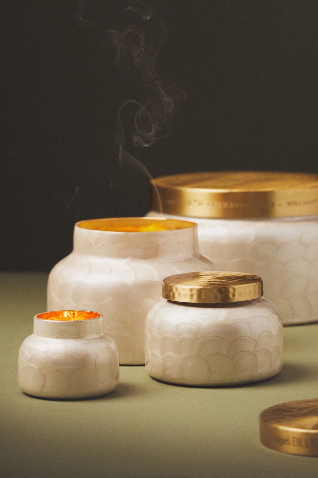 Capri Blue Volcano Capiz Jar Candle - Volcano, M