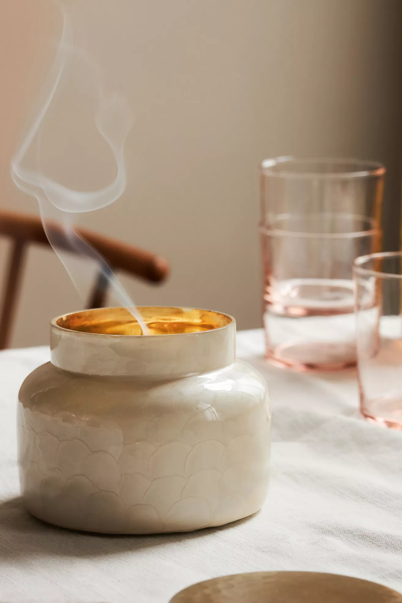 Capri Blue Volcano Capiz Jar Candle​ - thumbnail 6