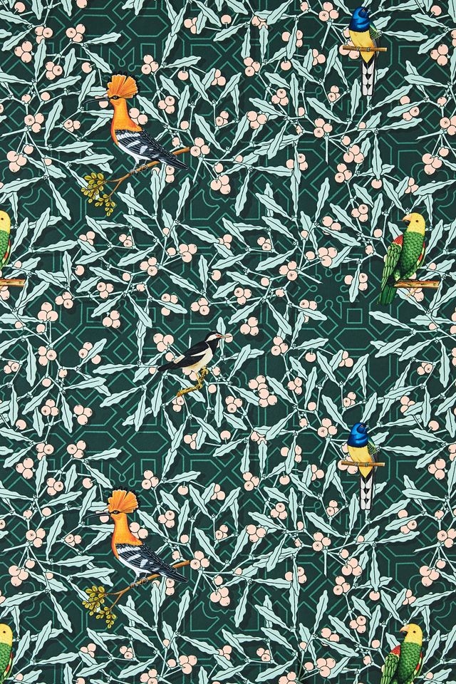 Parrots on Green Foliage Wallpaper #1