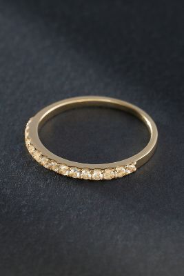 By Anthropologie Pavé Sapphire Eternity Ring In Clear