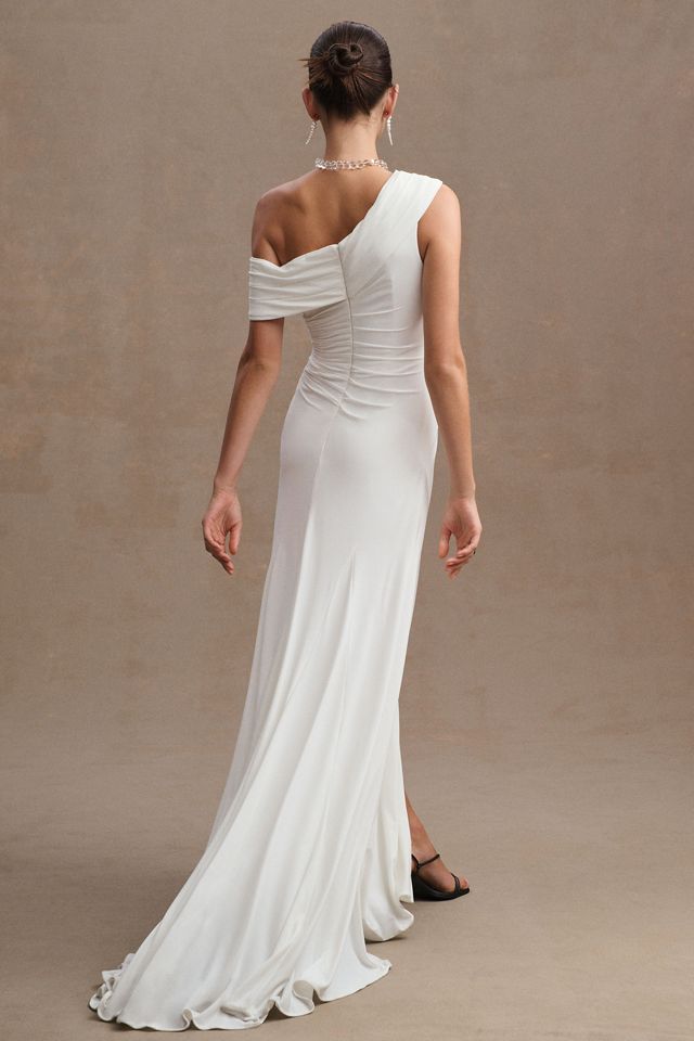 Mac Duggal One-Shoulder Ruched Jersey Gown #2