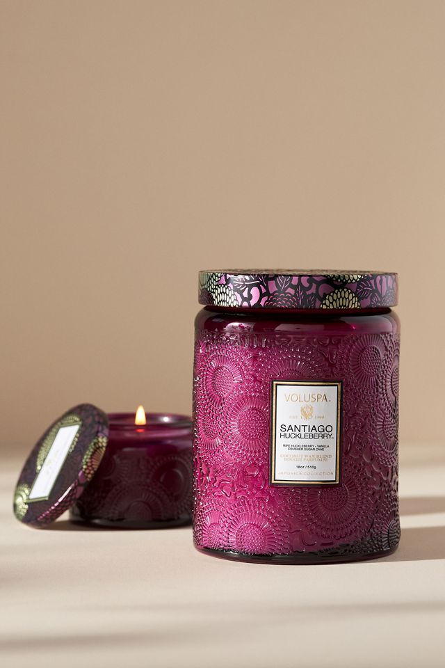 Voluspa Japonica Santiago Huckleberry Glass Jar Candle​