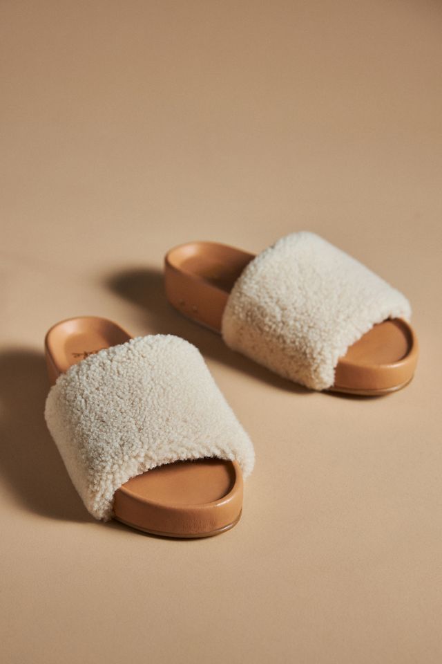 beek Pelican Shearling Sandals