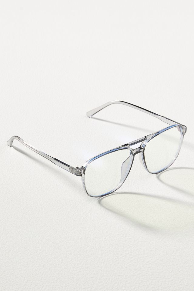 Clear Aviator Glasses #1