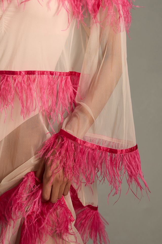 Audrey Adele Sheer Feather Tunic #3