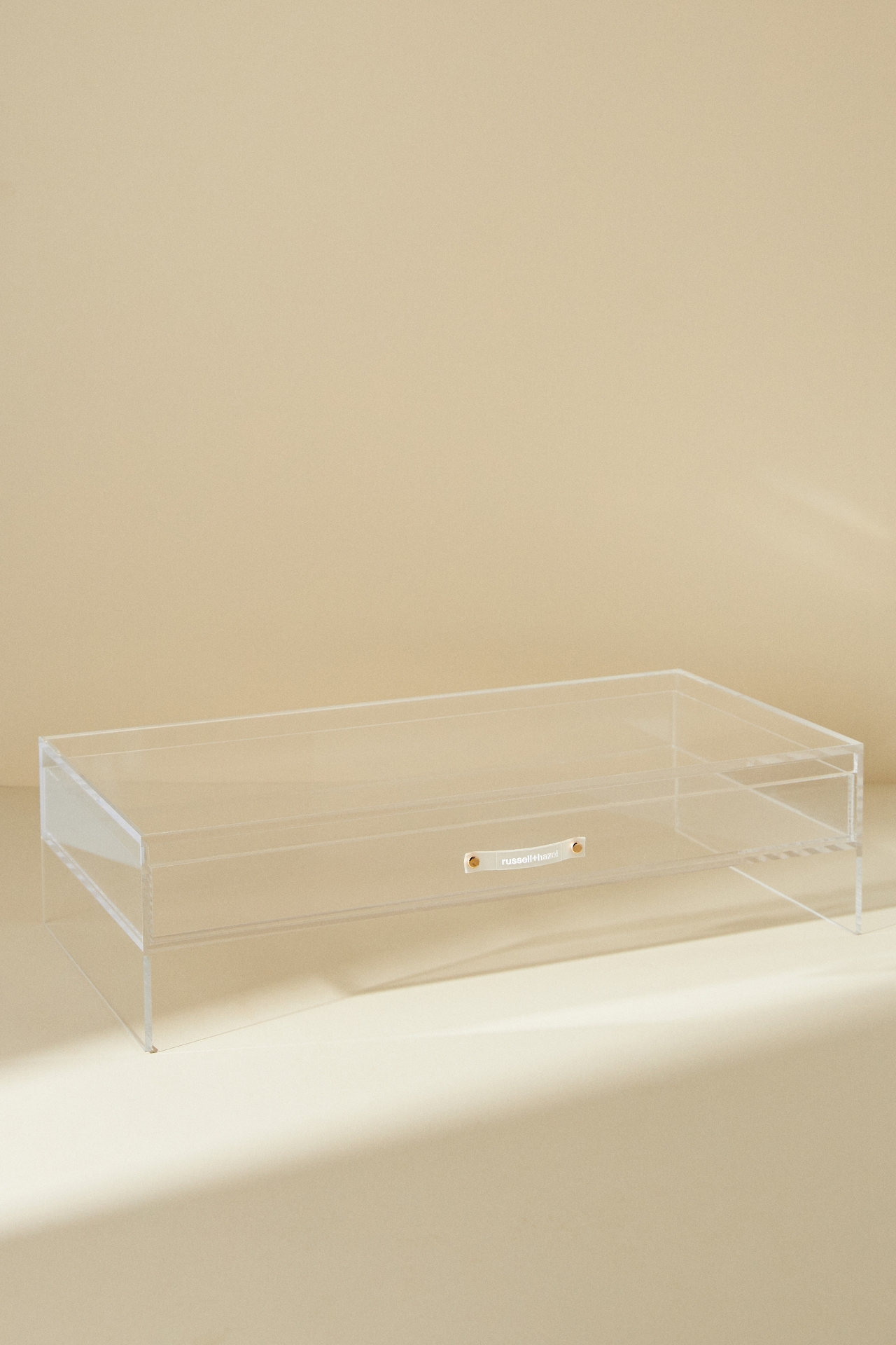 Acrylic Monitor Stand with Drawer