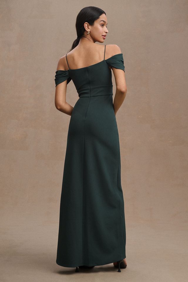 Sachin & Babi Brittany Off-Shoulder Crepe Gown #2