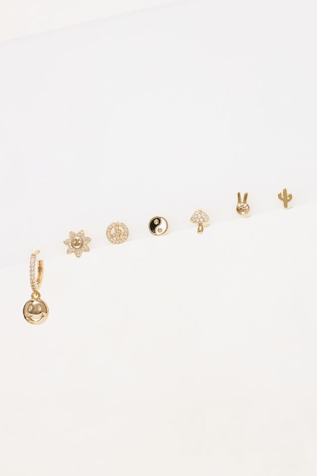 70's Icon Post Earrings, Set of 7 #3