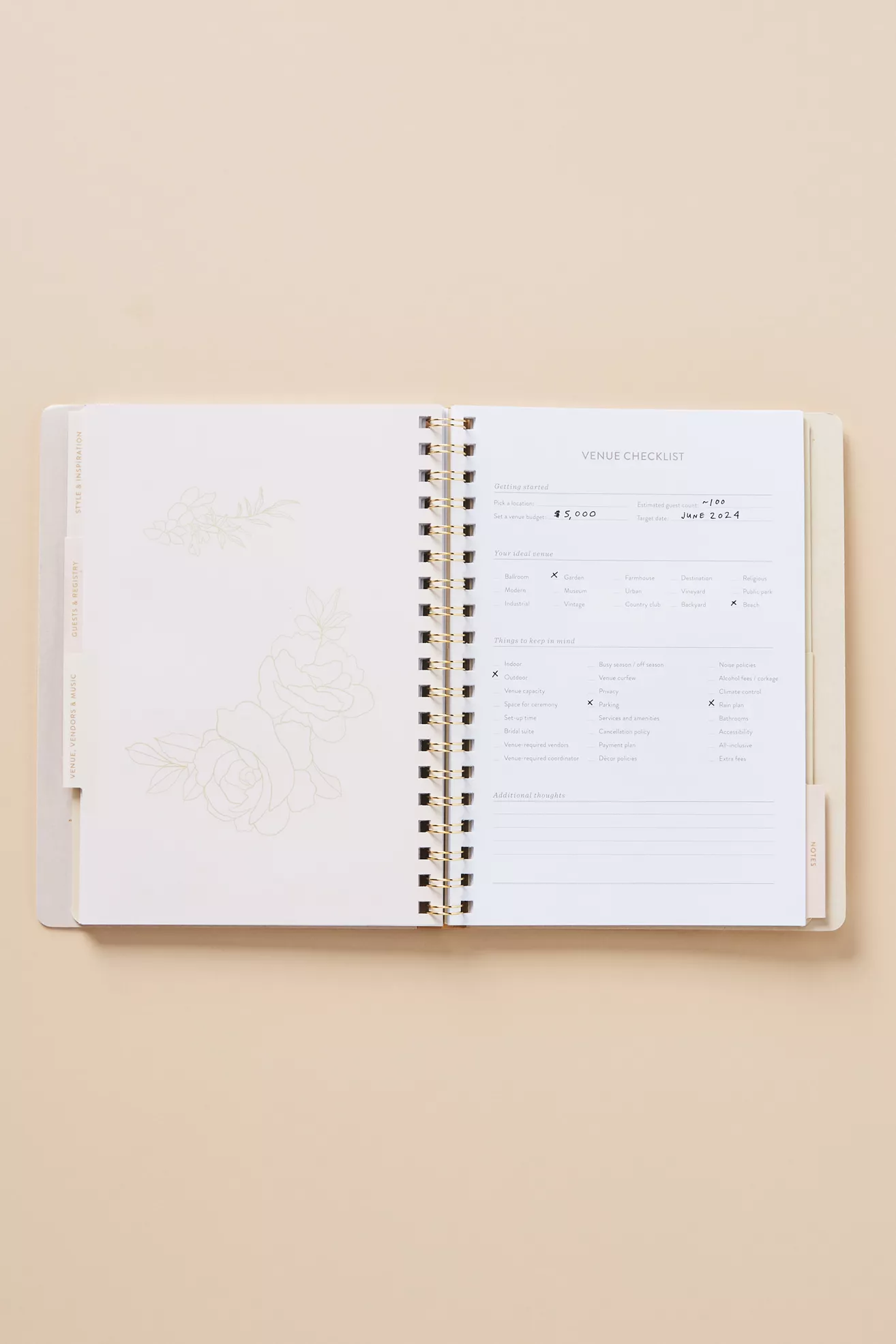 Fringe Studio Our Forever Hardcover Spiral Wedding Planner - thumbnail 2