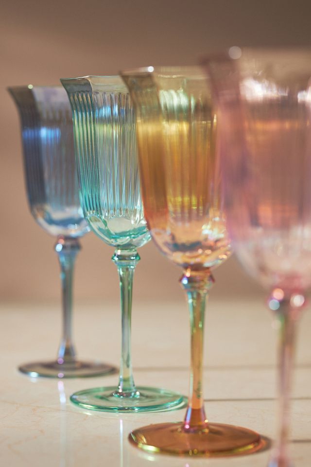 Lydia Wine Glasses, Mixed Set of 4 #1