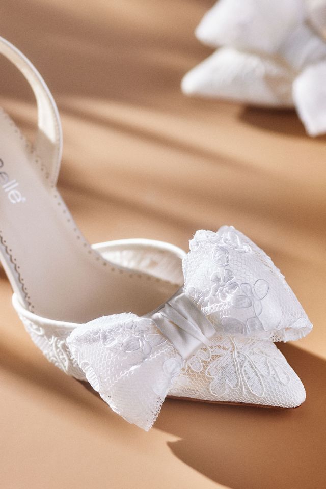 Bella Belle Francesca Lace Bow Heels #2