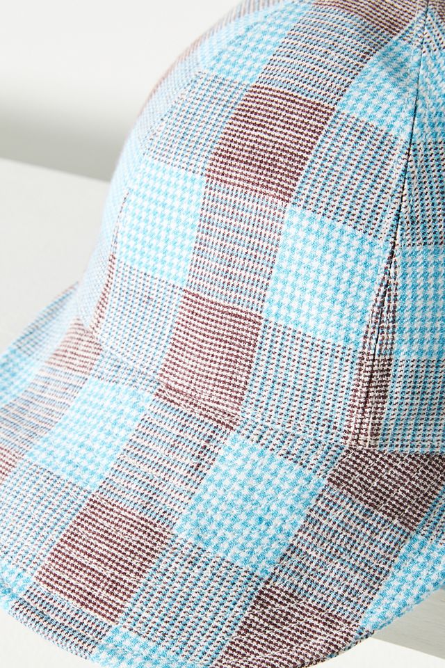 Anthony Peto Linen Checkered Cap #3