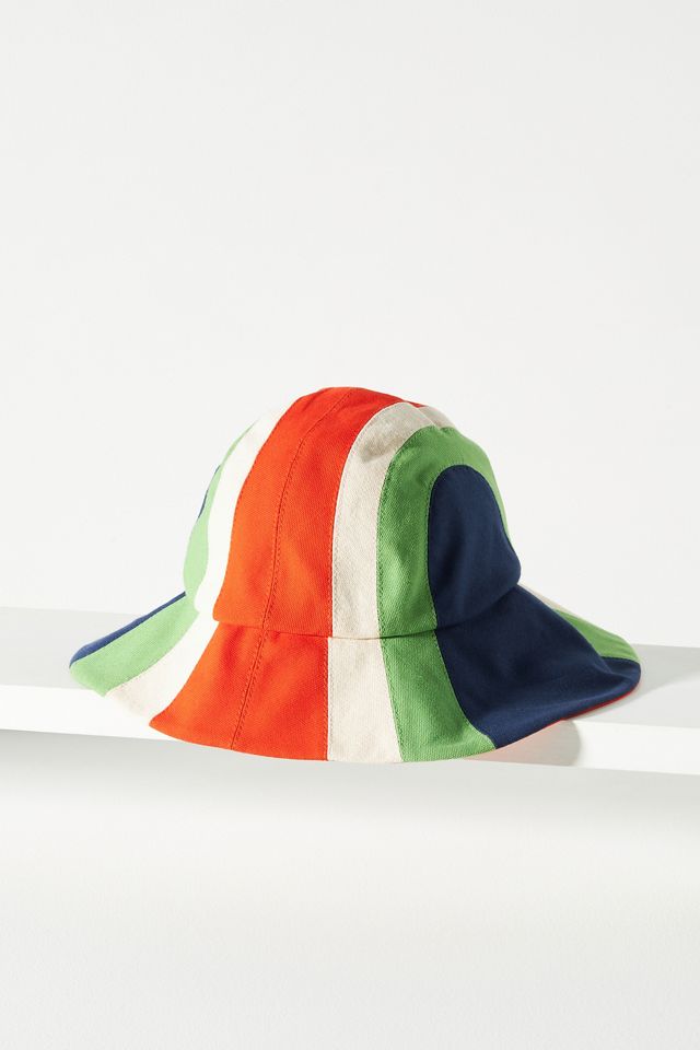 Lola Striped Cotton Bucket Hat #2