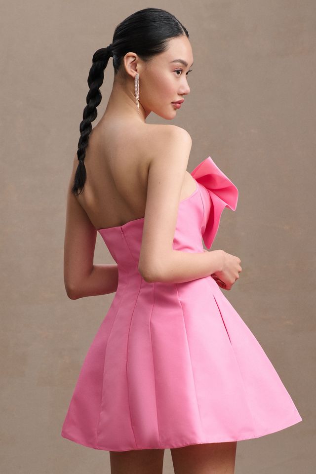Mac Duggal Strapless A-Line Bow Mini Dress #1