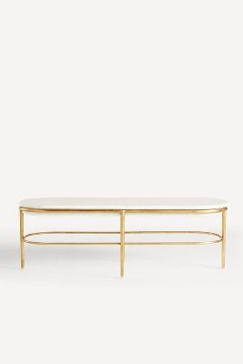Anthropologie Shaw Coffee Table In White