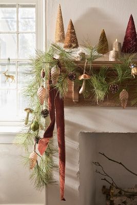 Faux Pine Cone Garland AnthroLiving   84217702 000 B5