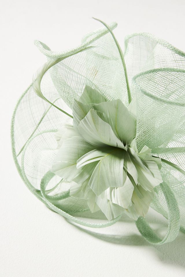 Mesh Feather Fascinator Headband | Anthropologie display picture 1