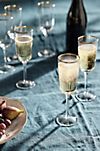 Gold Rim Champagne Flutes, Set of 6 #1
