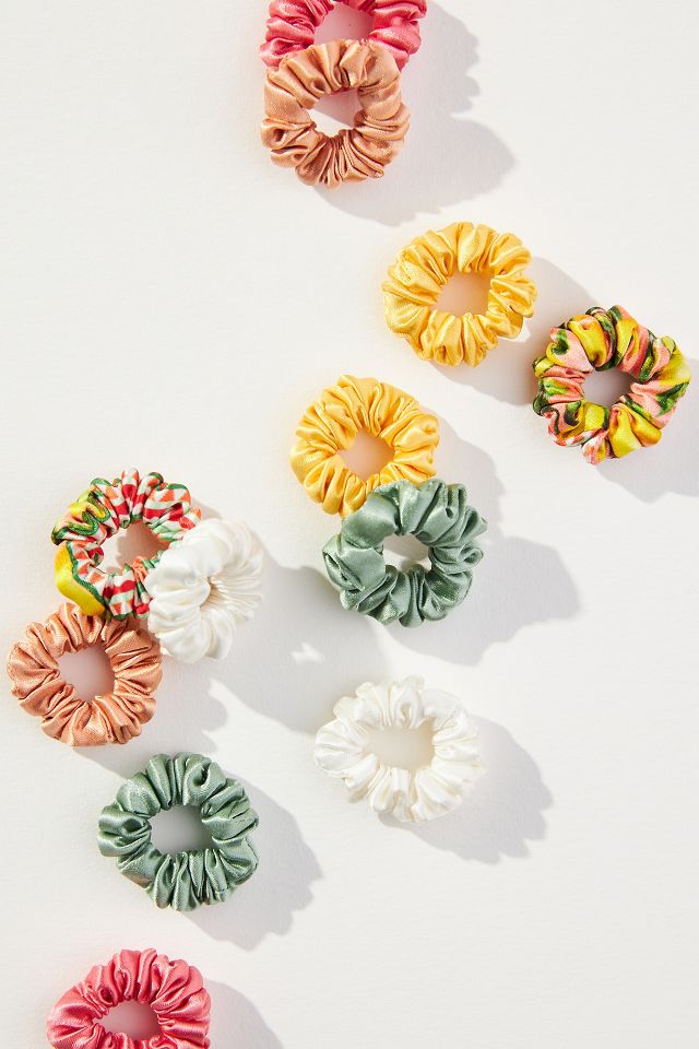 Slip La Dolce Vita Collection Italian Summer Minnie Silk Scrunchies ...