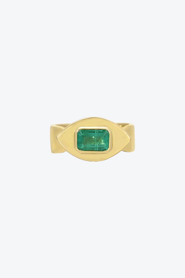 Christina Magdolna Emerald Eye Pinky Ring #3