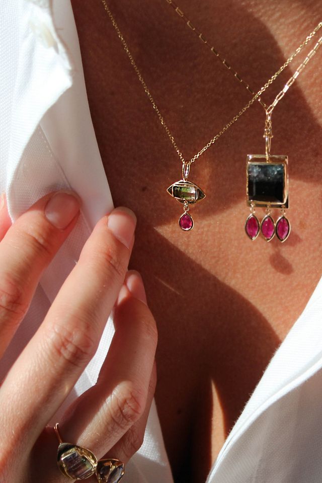 Christina Magdolna Jewelry Tiny Eye Necklace #1