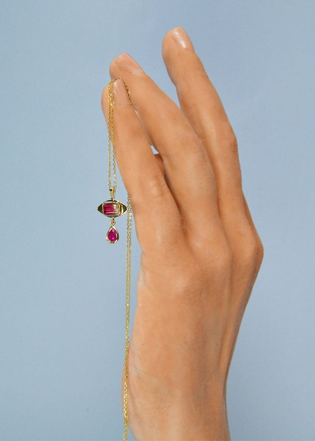 Christina Magdolna Jewelry Tiny Eye Necklace #2