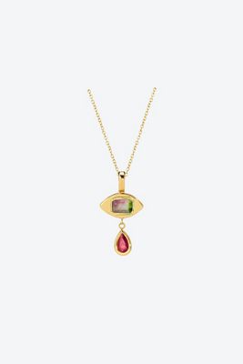 Christina Magdolna Jewelry Tiny Eye Necklace