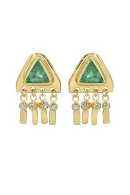 Christina Magdolna Diamond Pyramid Studs