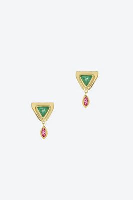 Christina Magdolna Pyramid Dangle Studs